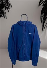 Nike Navy Single Swoosh Full Zip Hoodie