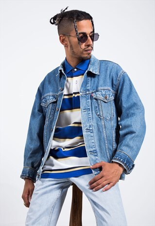 VINTAGE 80S ORIGINAL LEVI'S DENIM JACKET LIGHT WASH / 0004