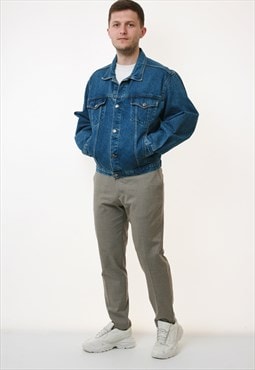 90s WALL ST Vintage Oldschool Jeans Denim Jacket 18571