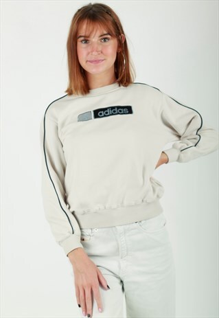 Y2K ADIDAS SPELL OUT EMBROIDERED SWEATSHIRT