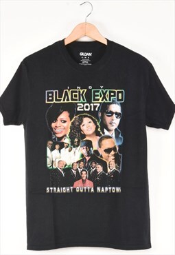 Vintage Gildan Indy Black Expo Printed T-shirt - M