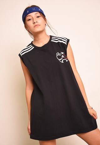 90'S RETRO ADIDAS OVERSIZED JERSEY SPORTS TANK TOP