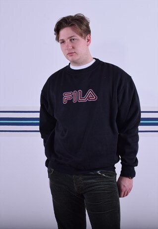 BLACK FILA SWEATSHIRT