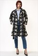 90S VINTAGE MAX MARA BLACK AND WHITE TRENCH COAT 5220
