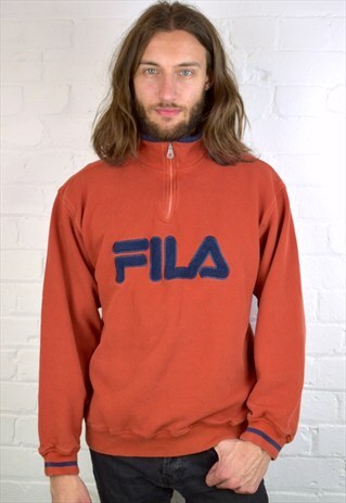 VINTAGE 90'S FILA 1/4 ZIP SWEATSHIRT