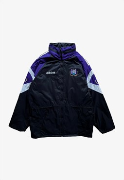 Vintage 90s Men's Adidas R.S.C. Anderlecht Drill Coat