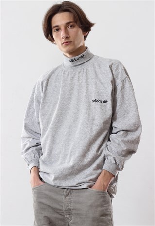 90'S VINTAGE MENS ADIDAS ORIGINALS TOP SHIRT TURTLENECK