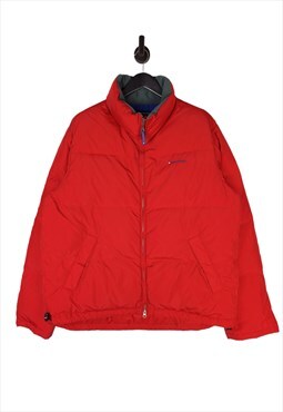 Men's Tommy Hilfiger Puffer Jacket In Red Size XL