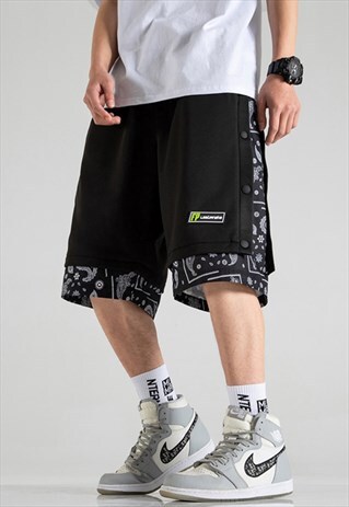 KALODIS CASUAL STITCHING BREASTED SHORTS