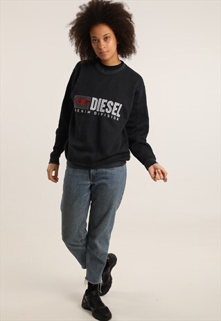 VINTAGE DIESEL EMBROIDERED LOGO SWEATSHIRT