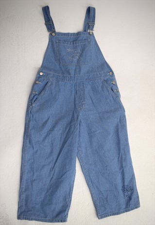 VINTAGE 90S DISNEY STORE WINNIE THE POOH BLUE DUNGAREES