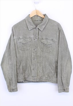 Vintage Eddie Bauer Corduroy Jacket Button Up Collared