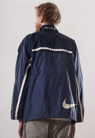 VINTAGE MENS NIKE BIG LOGO WINDBREAKER TRACK SUIT JACKET