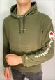 VINTAGE CHAMPION HOODIE IN GREEN (M)