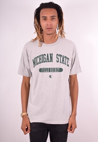 CHAMPION MENS VINTAGE T-SHIRT TOP XL GREY 90S