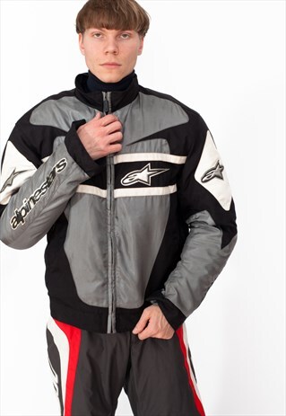 VINTAGE 90S MOTORCYCLE JACKET ID:5240