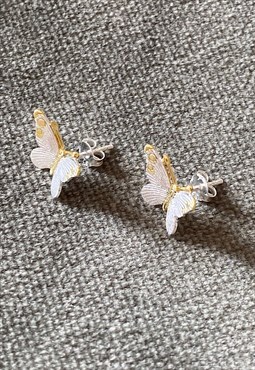 Gorgeous Butterfly Earrings, Silver 925