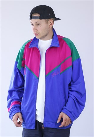 VINTAGE MENS FILA TRACK TOP JACKET