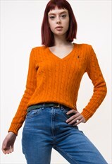 Ralph Lauren Sweater y2k Orange Sweater Jumper XS 4956