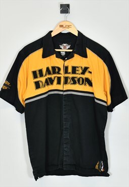 Vintage Harley Davidson Shirt Black Large