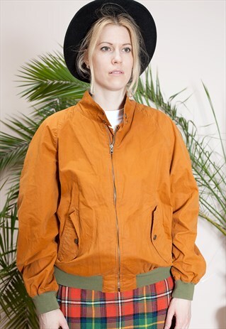 CLASSIC SPORTSWEAR BOMBER JACKET, SOLID CARAMEL COLOUR