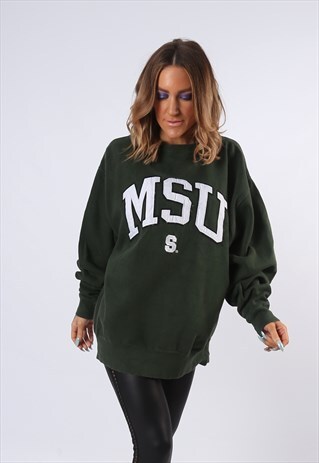SWEATSHIRT JUMPER UNIVERSITY OVERSIZED LOGO UK 22 (PBR)