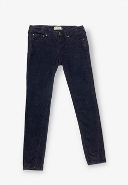 Vintage skinny fit corduroy trousers navy w32 l32 BV17888