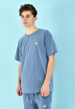 G&G UNISEX BLUE JEAN S/S GOOSE TEE