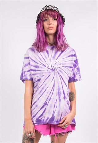 VINTAGE 90'S PURPLE TIE DYE T-SHIRT