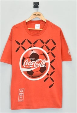 1996 UEFA Euros Coca Cola T-Shirt Red XLarge