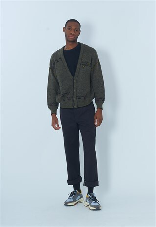 VINTAGE DHAGA KNITTED CARDIGAN