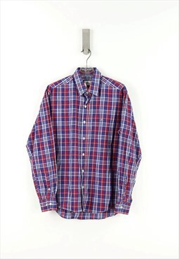 Vintage Lacoste Check Long Sleeve Shirt in Multicolur  - S