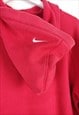 VINTAGE NIKE SWEATSHIRT HOODIE JUST DO IT IN RED XL