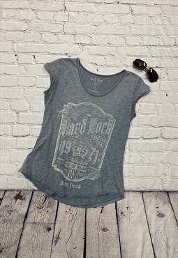 Grey Hard Rock Cafe Couture T-Shirt Size S