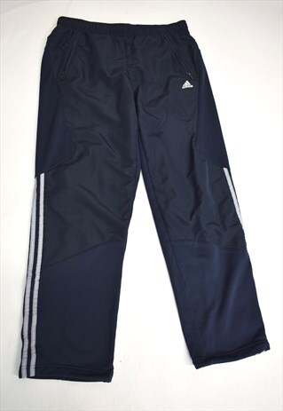 VINTAGE 90S ADIDAS NAVY TRACK PANT JOGGERS