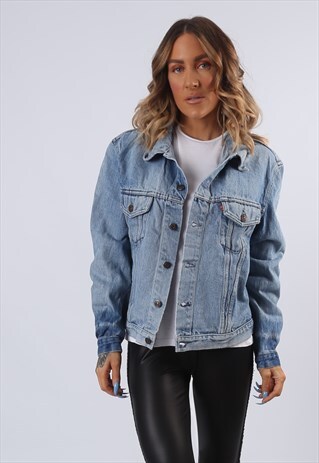 LEVIS DENIM JACKET OVERSIZED FITTED UK 14 (6AK)