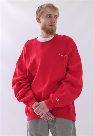 VINTAGE MENS CHAMPION LOGO SWEATSHIRT CREW NECK
