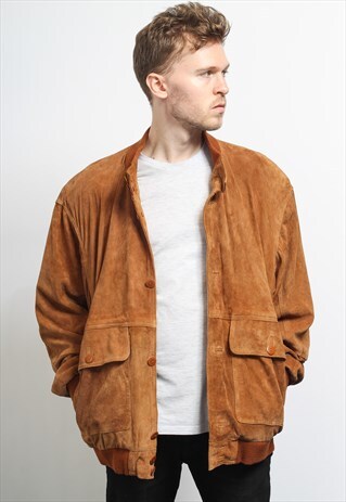 VINTAGE SUEDE BOMBER JACKET