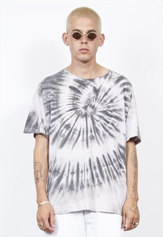 VINTAGE 80'S ENERGIE GREY TIE-DYE T-SHIRT