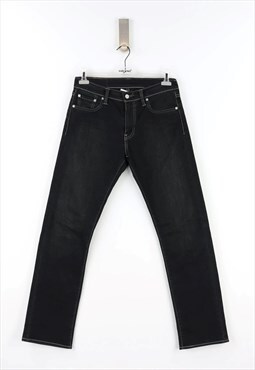 Levi's 504 Low Waist Jeans in Black Denim - W29 - L32