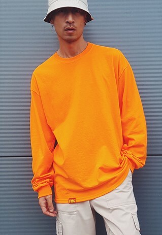 FMC OVERSIZED LONG SLEEVE T-SHIRT NEON ORANGE