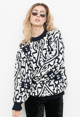 VINTAGE GEOMETRIC SWEATER