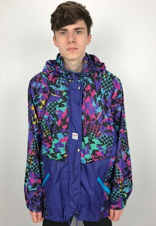 90S VINTAGE SPORTIVA FESTIVAL RAIN MAC JACKET