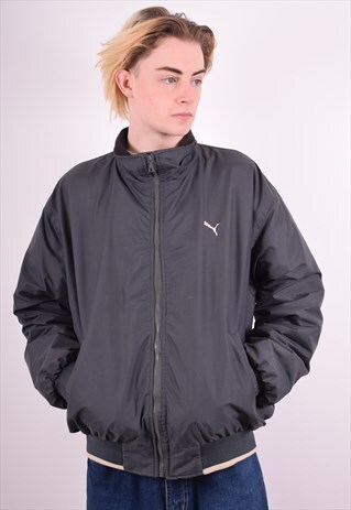 PUMA MENS VINTAGE JACKET XL GREY 90S