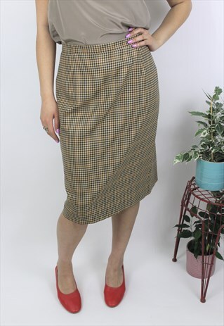 VINTAGE 1990S TWEED STYLE PENCIL SKIRT