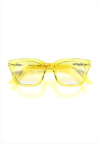 TRICKY BLUE BLOCKERS 50S BOLD TRANSPARENT YELLOW