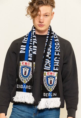 VINTAGE 90S EISBAREN BERLIN SPORTS SCARF