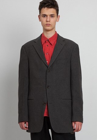 VINTAGE GREY BLAZER JACKET