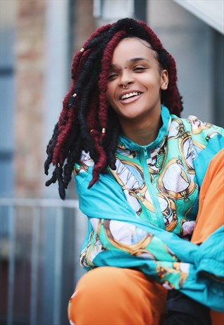 RARE FESTIVAL PATTERN WINDBREAKER JACKET