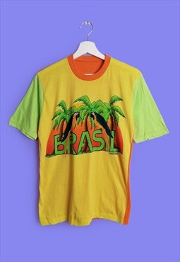 BEE RIO Vintage 90's Tropical Brasil Festival Summer T-shirt